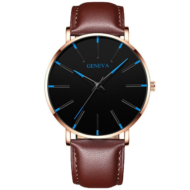 Minimalist Mens Fashion Ultra Thin Watches