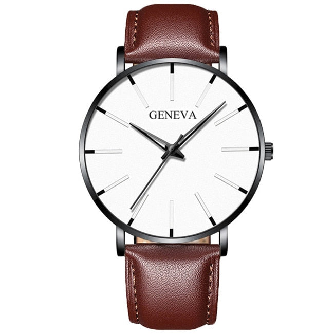 Minimalist Mens Fashion Ultra Thin Watches