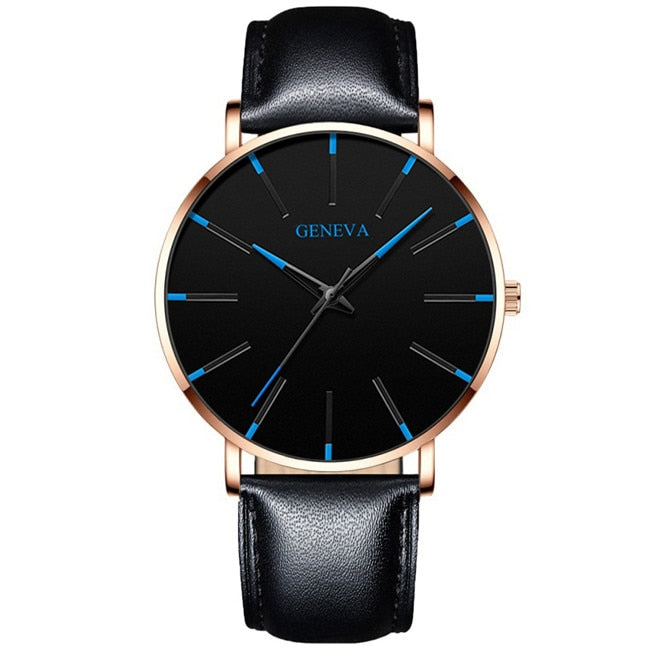 Minimalist Mens Fashion Ultra Thin Watches