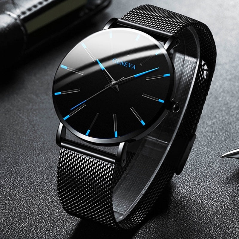 Minimalist Mens Fashion Ultra Thin Watches