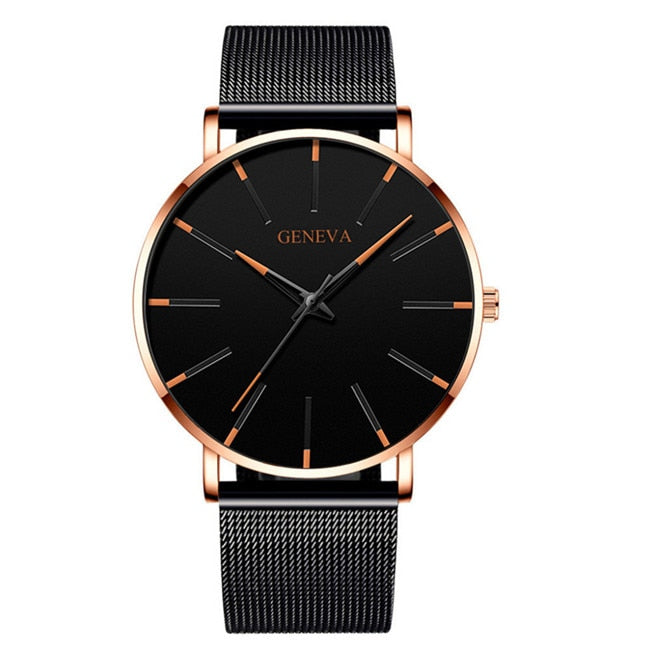 Minimalist Mens Fashion Ultra Thin Watches