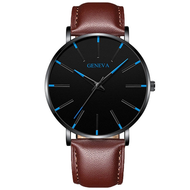 Minimalist Mens Fashion Ultra Thin Watches