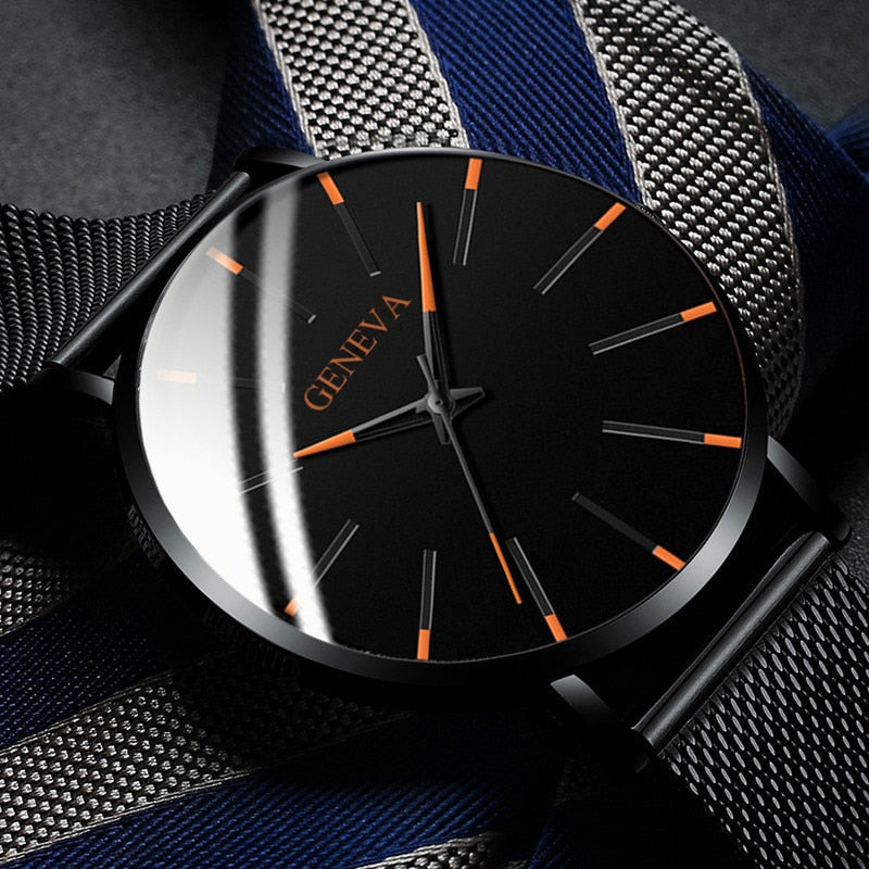 Minimalist Mens Fashion Ultra Thin Watches